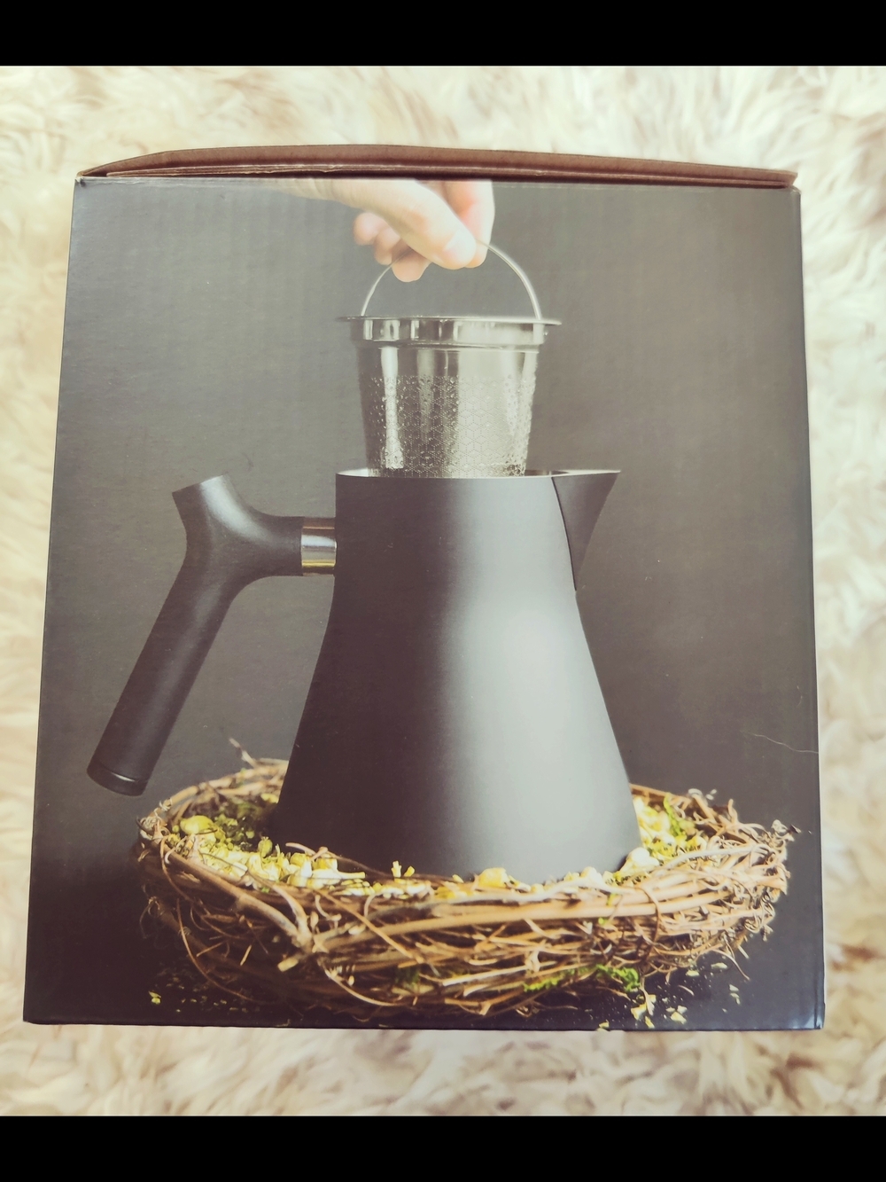 Fellow "Raven" Stovetop Tea Kettle & Steeper 1L Matte Black NEW + Box